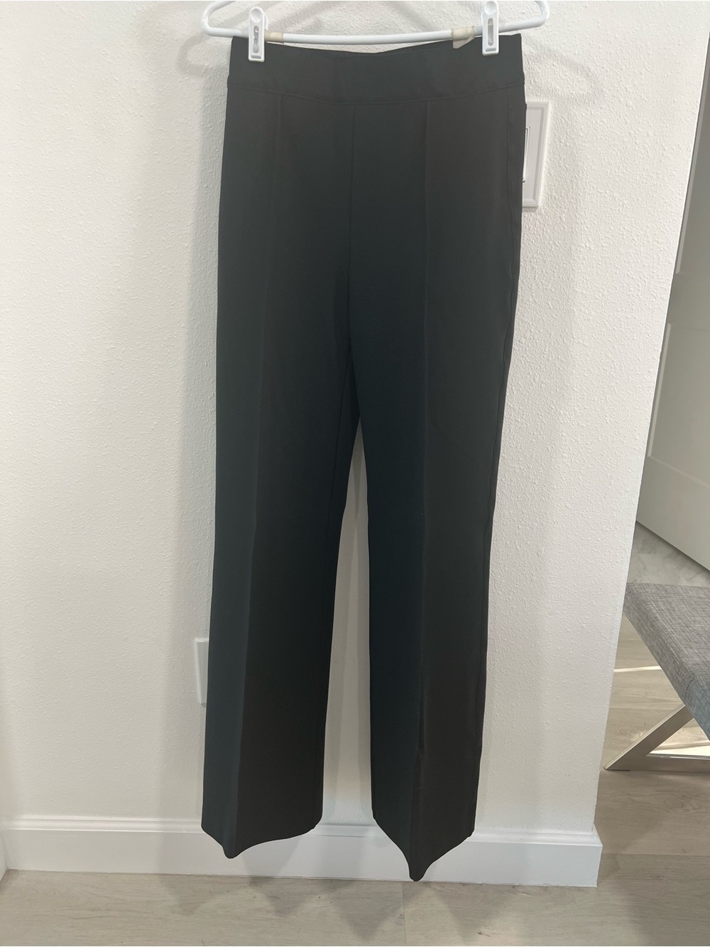 SPANX Black Wide-Leg Pull-On Pants